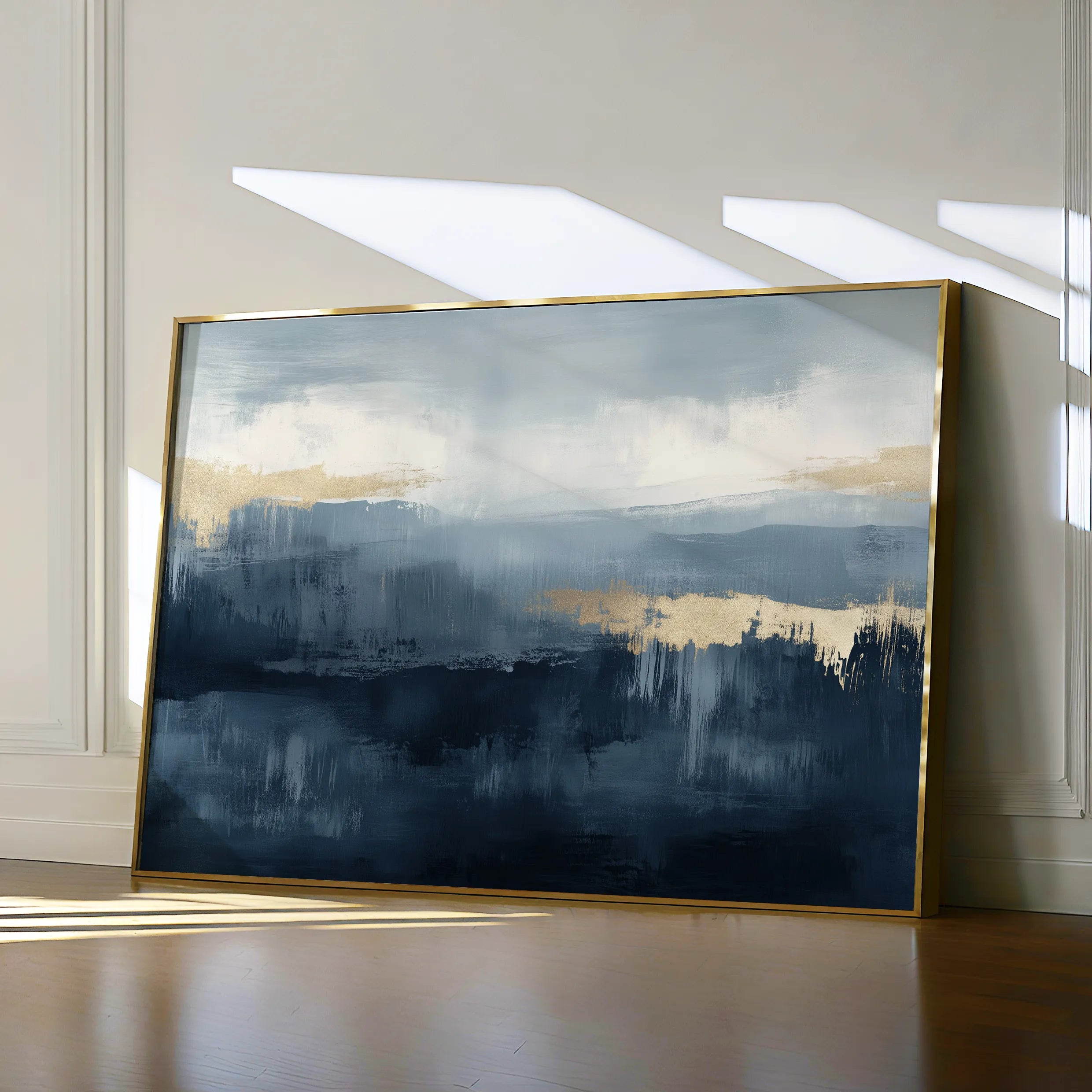Abstract 301 Canvas Art 18" x 24" / 45 x 60 cm / Black