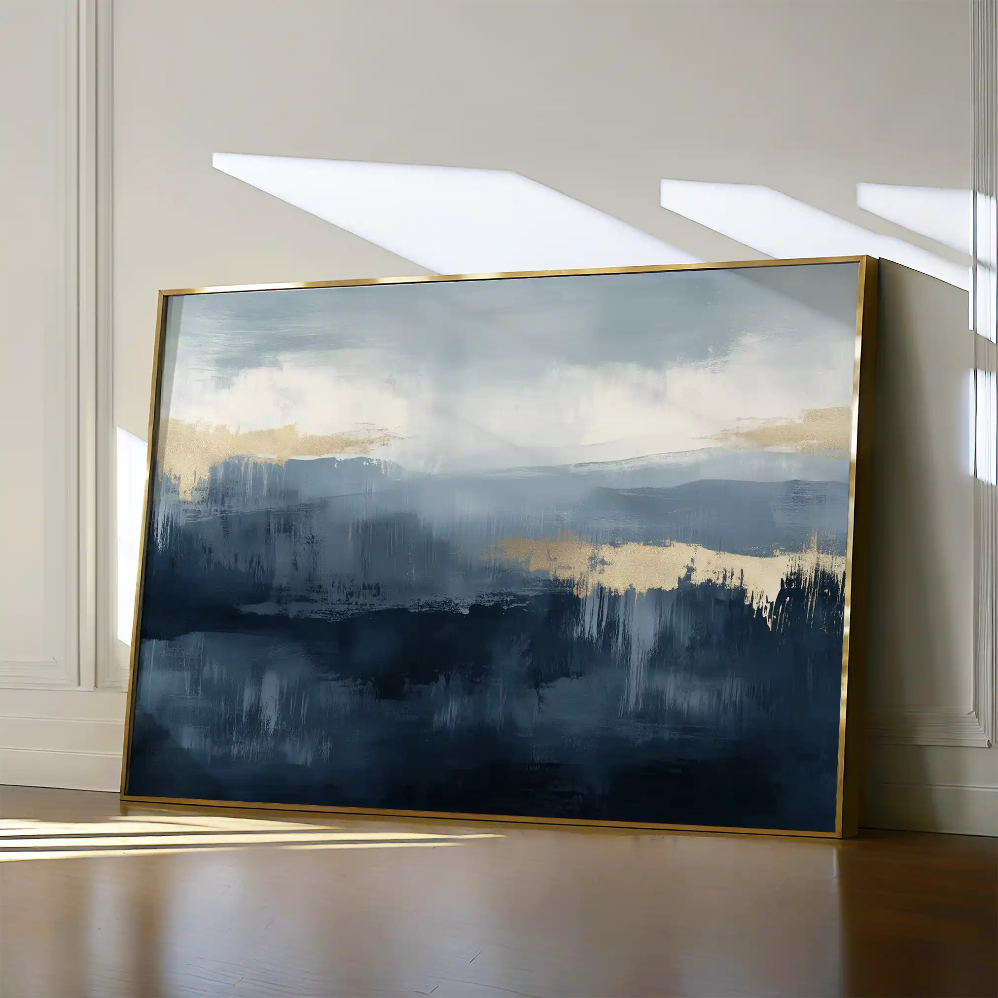 Abstract 301 Canvas Art 60 x 40 cm / Black