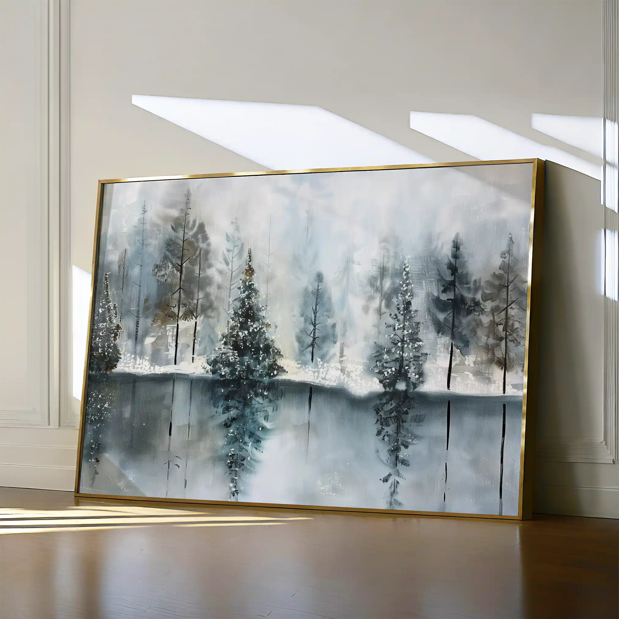 Floral 301 Canvas Art 60 x 40 cm / Black