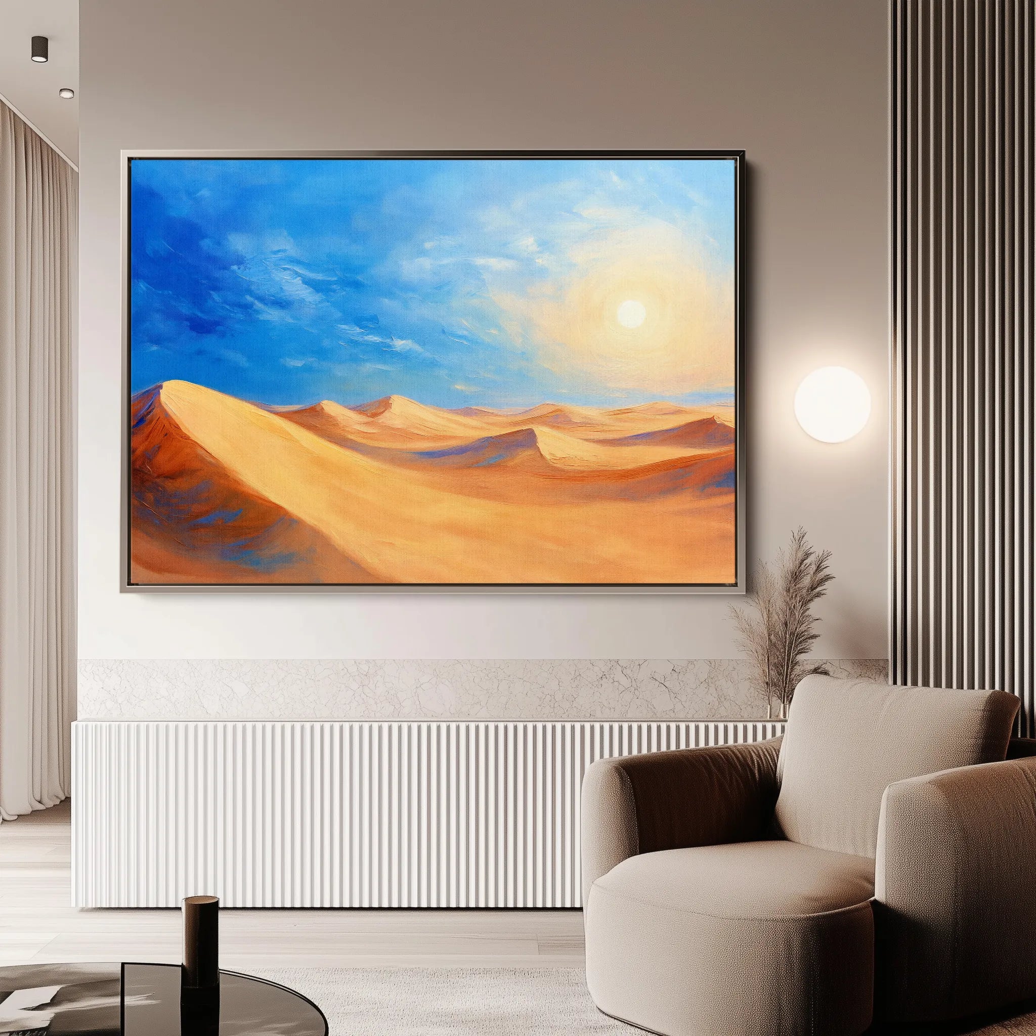 Landscape 301 Canvas Art 18" x 24" / 45 x 60 cm / Black