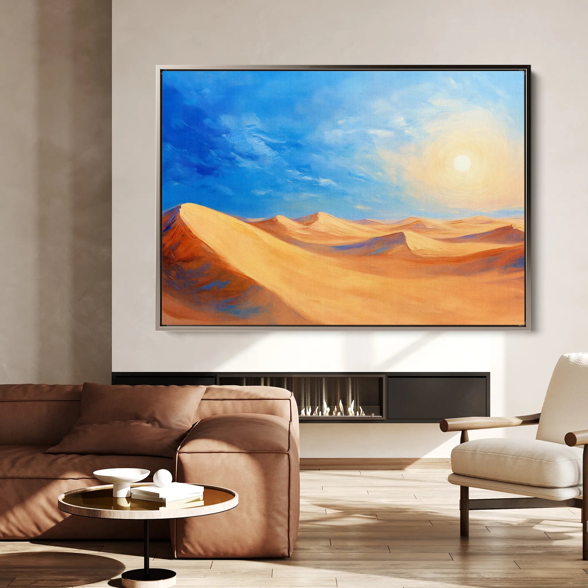 Landscape 301 Canvas Art 18" x 24" / 45 x 60 cm / Black