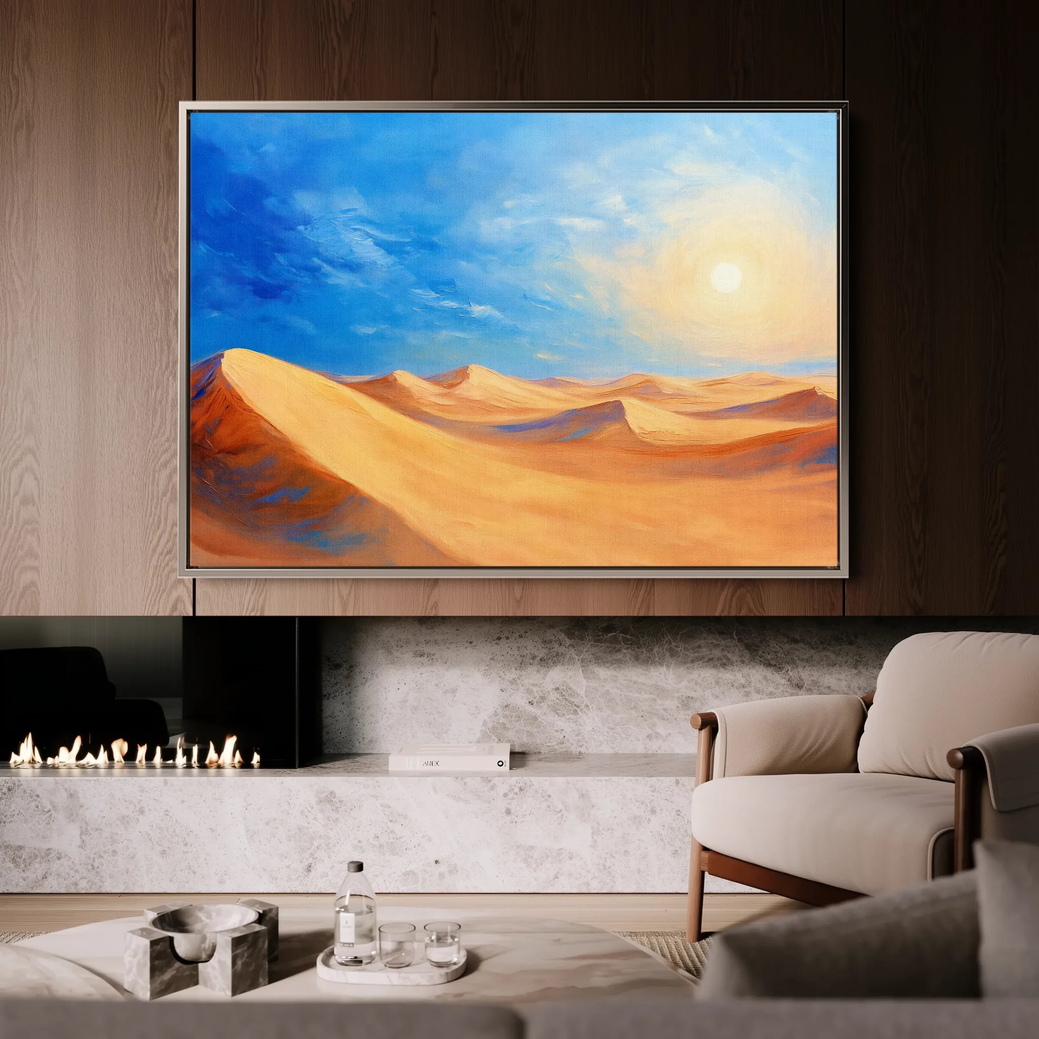 Landscape 301 Canvas Art 18" x 24" / 45 x 60 cm / Black