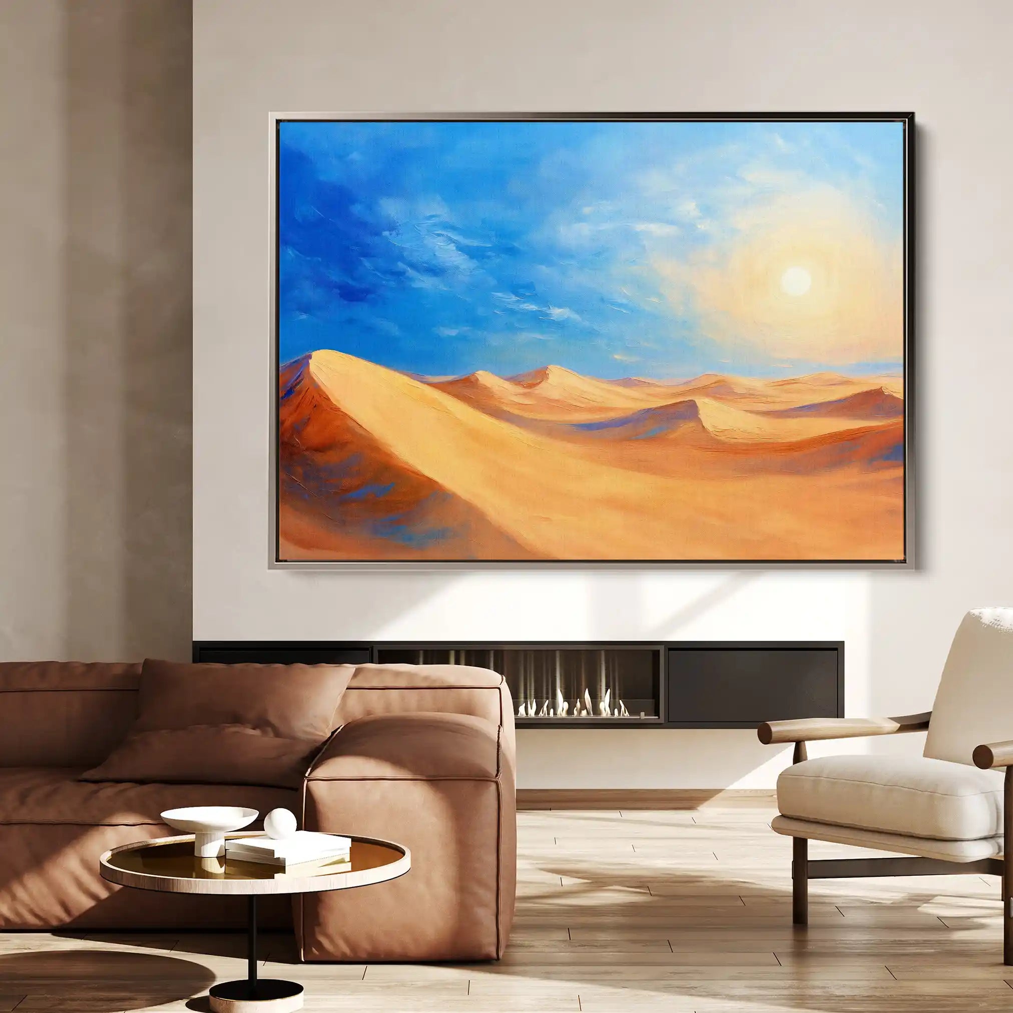 Landscape 301 Canvas Art 60 x 40 cm / Black