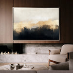 Abstract 302 Canvas Art 18" x 24" / 45 x 60 cm / Black