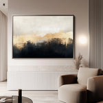Abstract 302 Canvas Art 18" x 24" / 45 x 60 cm / Black