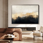 Abstract 302 Canvas Art 18" x 24" / 45 x 60 cm / Black