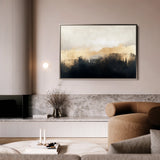 Abstract 302 Canvas Art 18" x 24" / 45 x 60 cm / Black