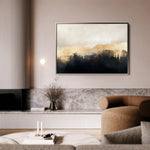 Abstract 302 Canvas Art 60 x 40 cm / Black