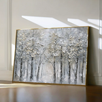 Floral 302 Canvas Art 60 x 40 cm / Black