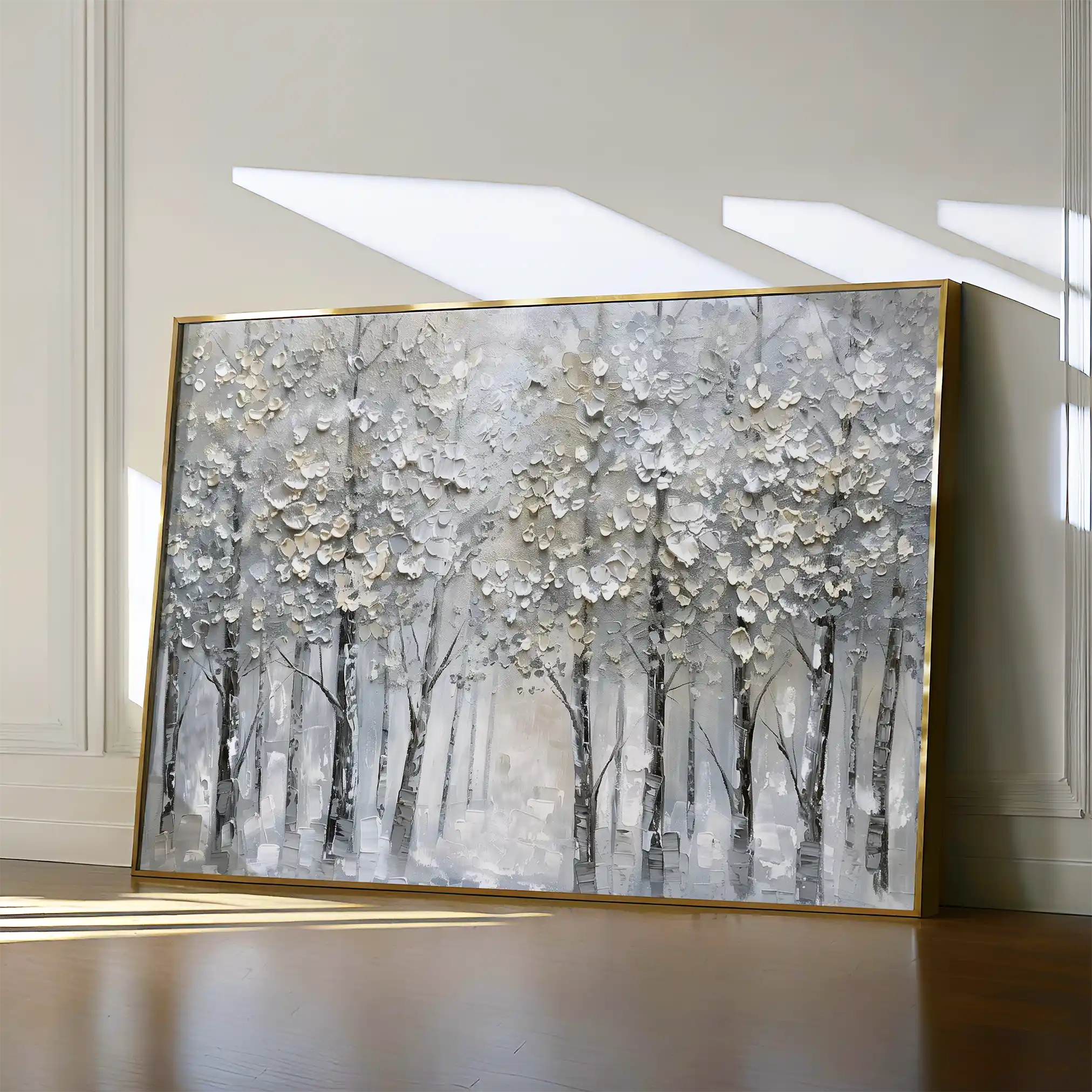 Floral 302 Canvas Art 60 x 40 cm / Black