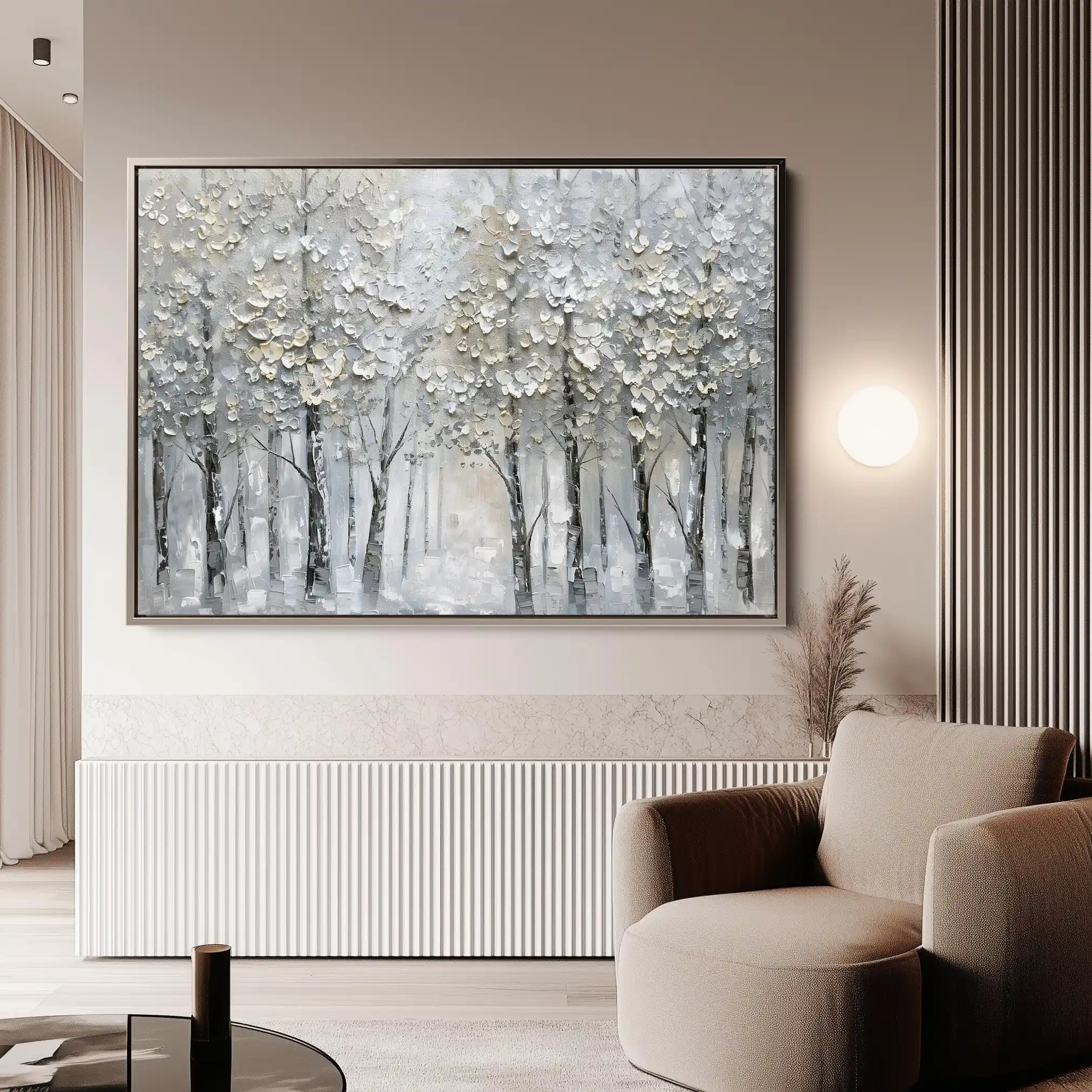 Floral 302 Canvas Art 60 x 40 cm / Black