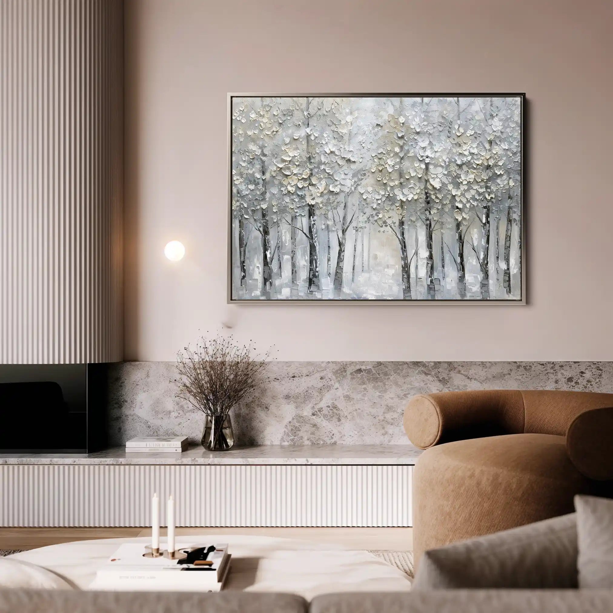 Floral 302 Canvas Art 60 x 40 cm / Black