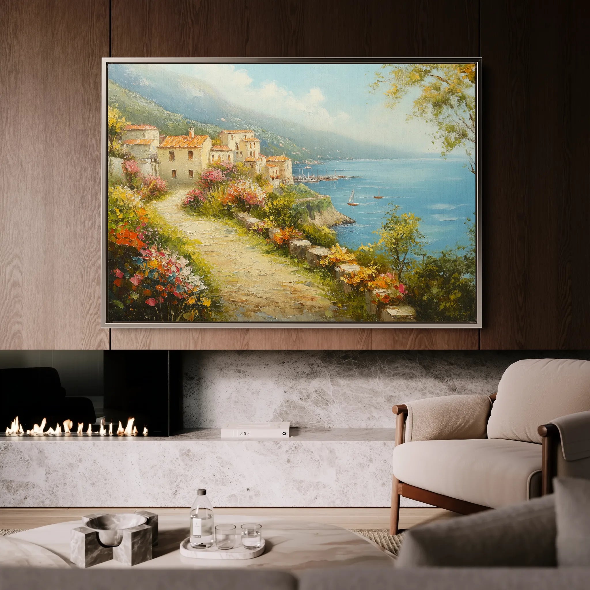 Landscape 302 Canvas Art 18" x 24" / 45 x 60 cm / Black
