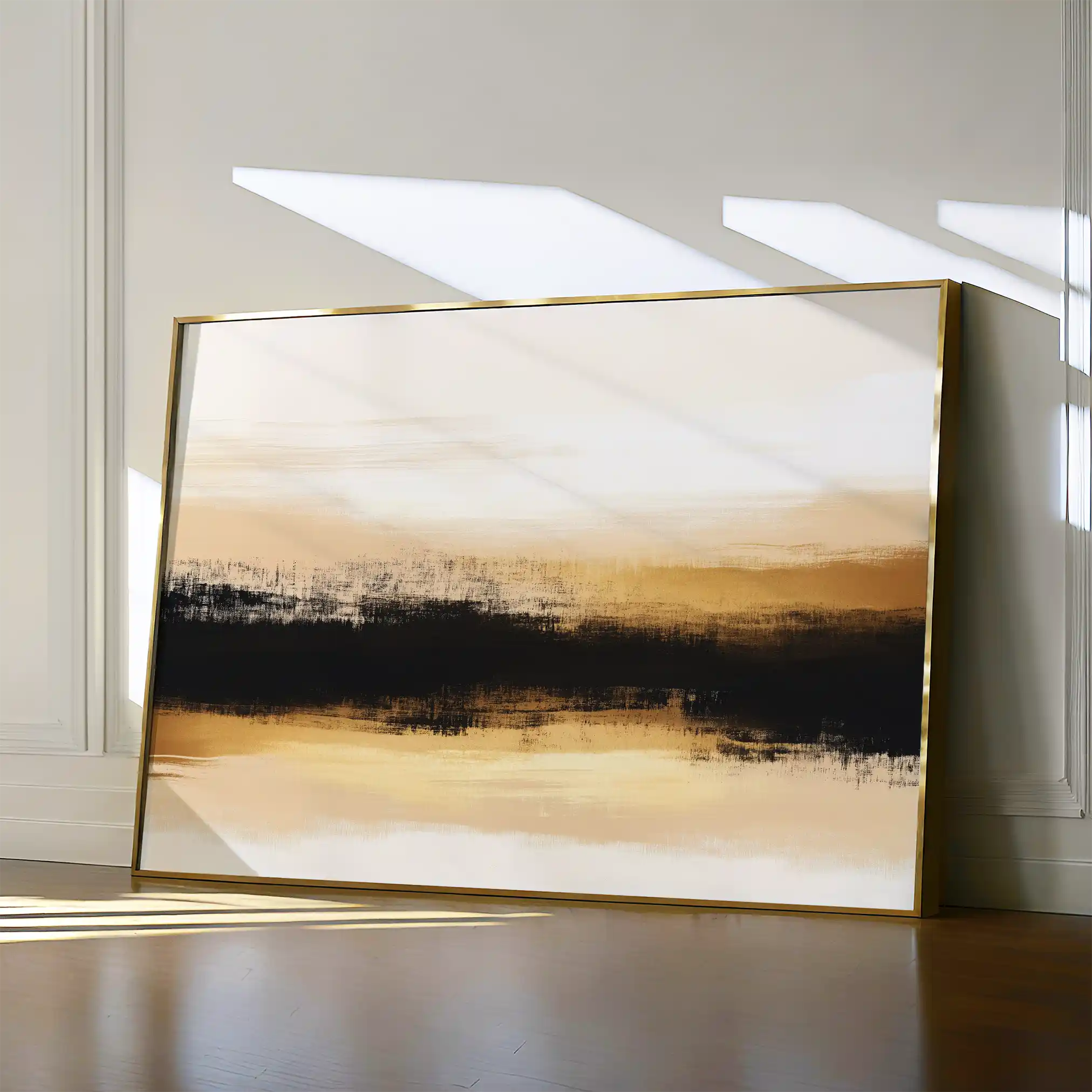 Abstract 303 Canvas Art 18" x 24" / 45 x 60 cm / Black