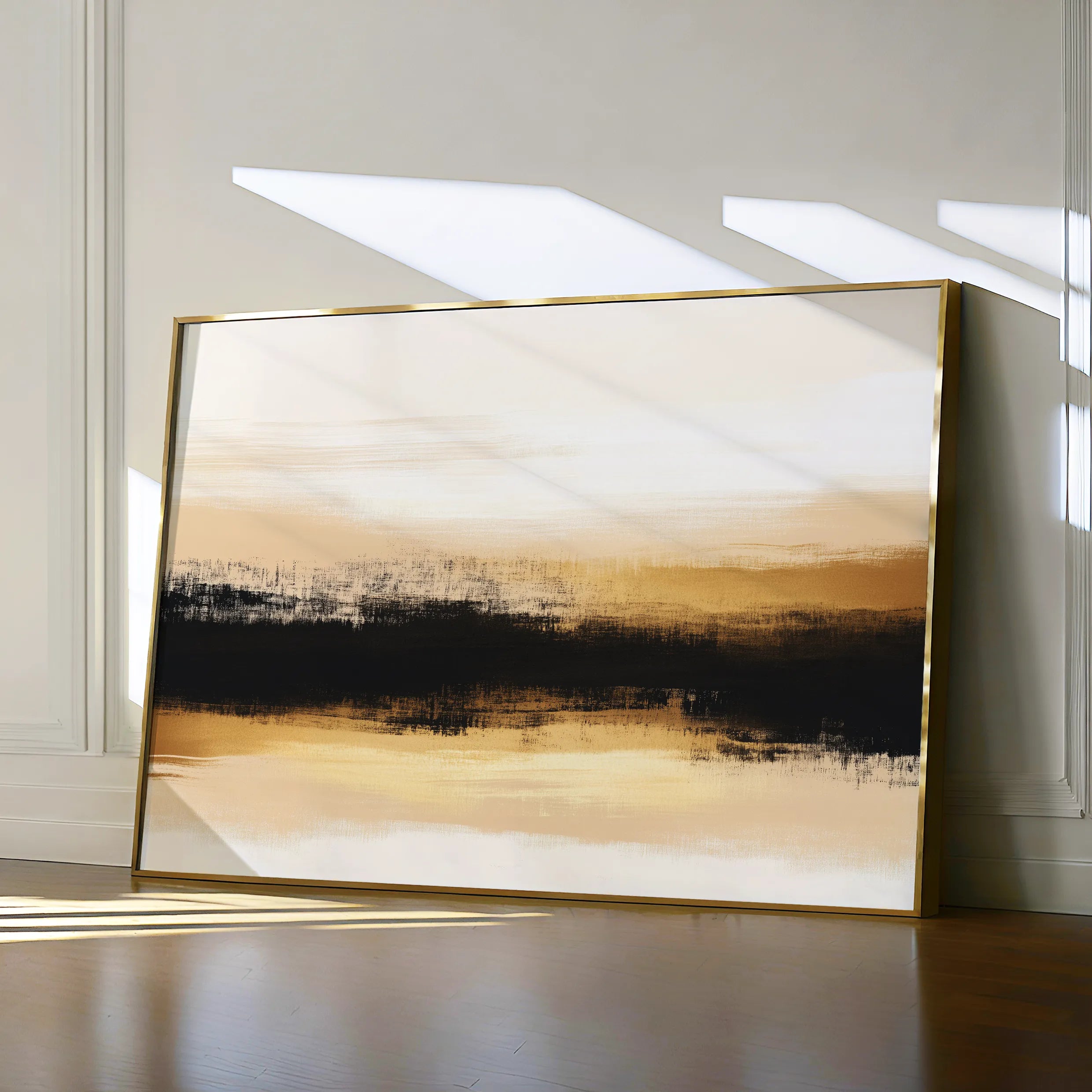 Abstract 303 Canvas Art 18" x 24" / 45 x 60 cm / Black