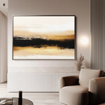 Abstract 303 Canvas Art 18" x 24" / 45 x 60 cm / Black