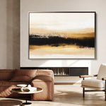 Abstract 303 Canvas Art 60 x 40 cm / Black
