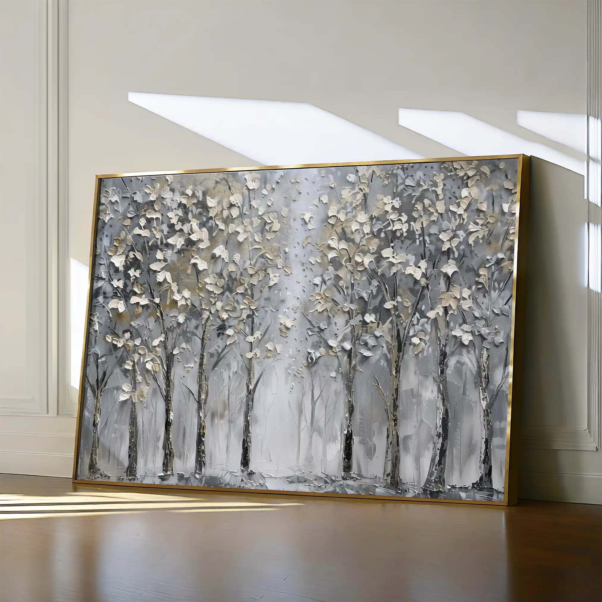 Floral 303 Canvas Art 60 x 40 cm / Black