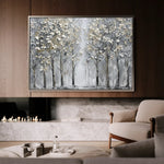 Floral 303 Canvas Art 60 x 40 cm / Black