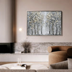 Floral 303 Canvas Art 60 x 40 cm / Black