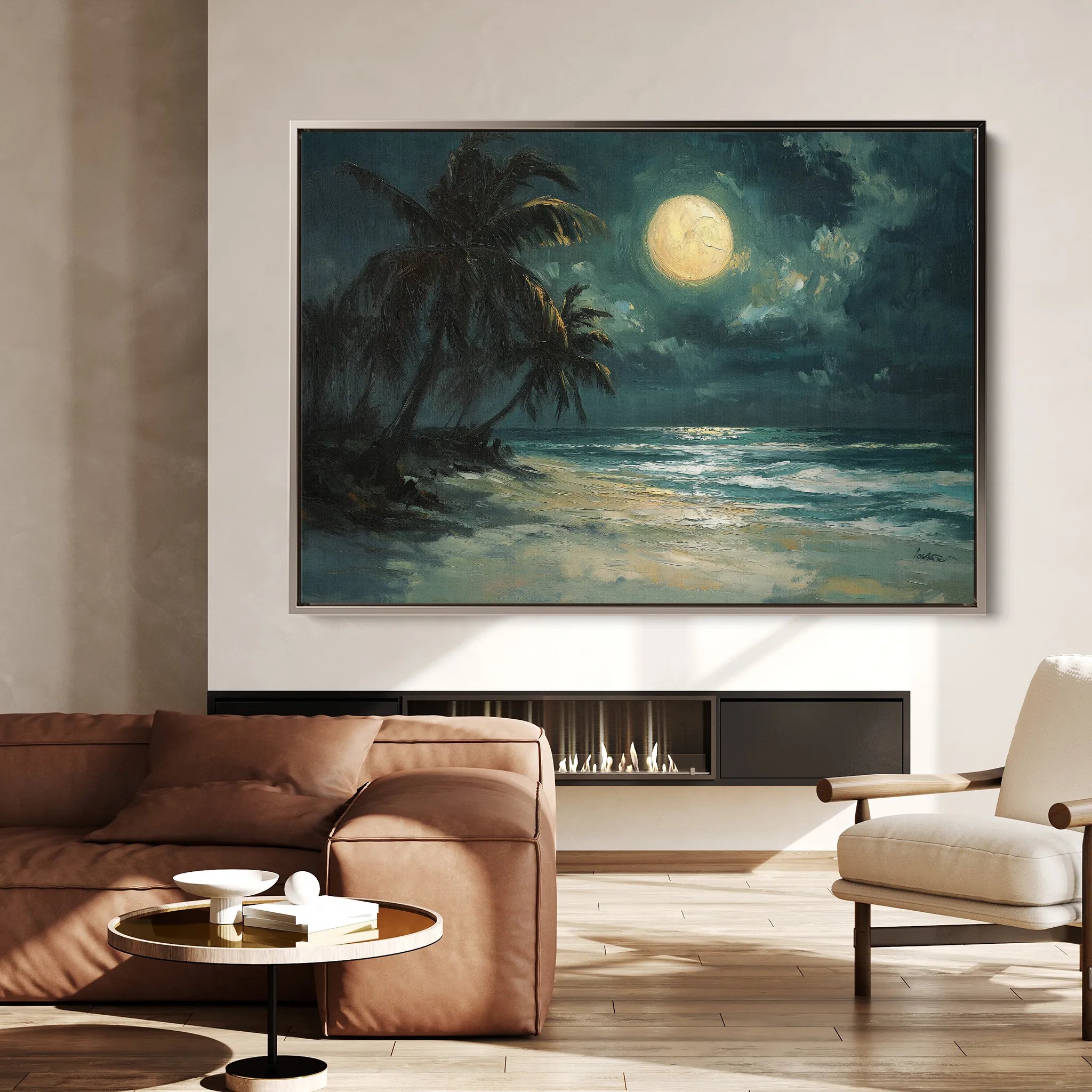 Landscape 303 Canvas Art 18" x 24" / 45 x 60 cm / Black