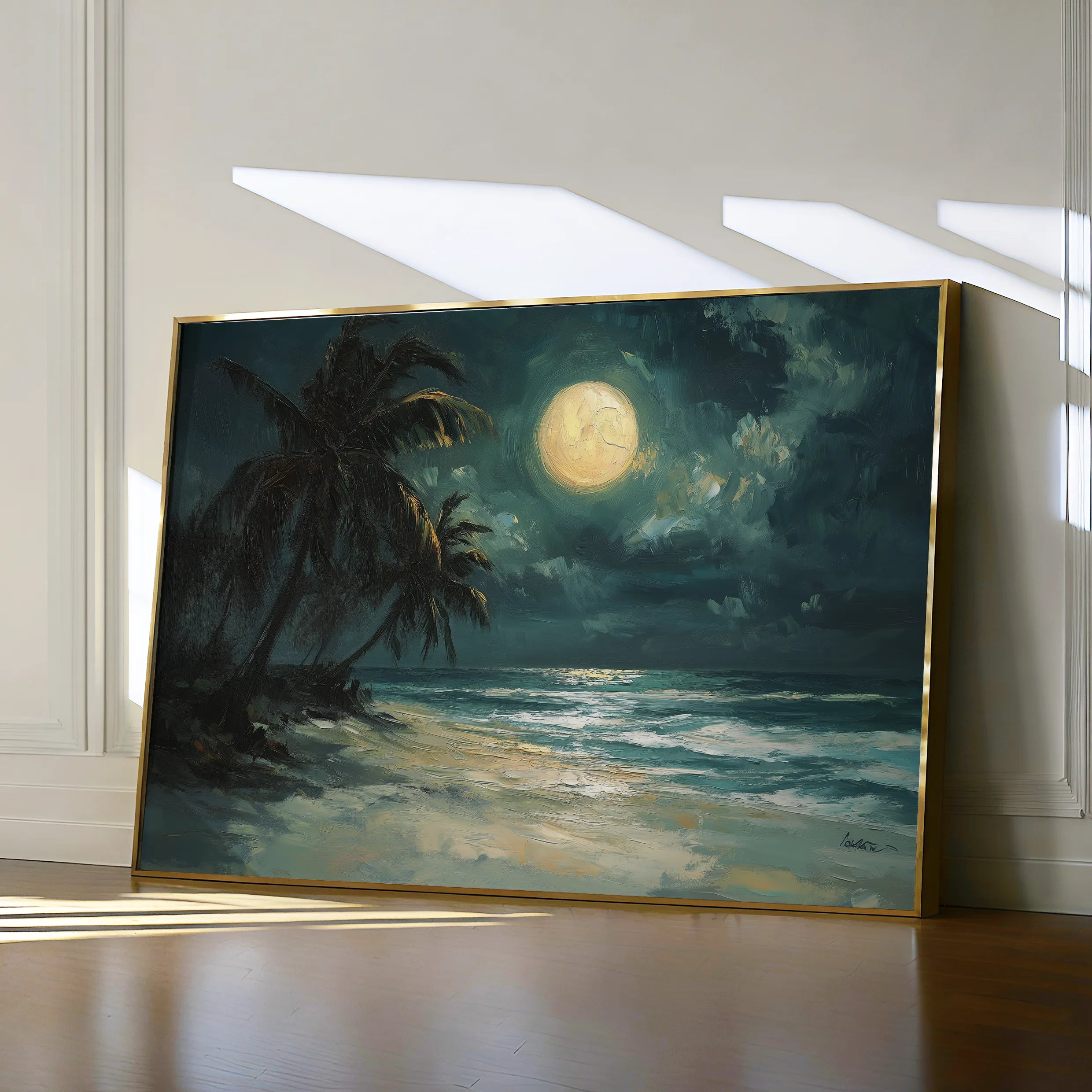 Landscape 303 Canvas Art 18" x 24" / 45 x 60 cm / Black