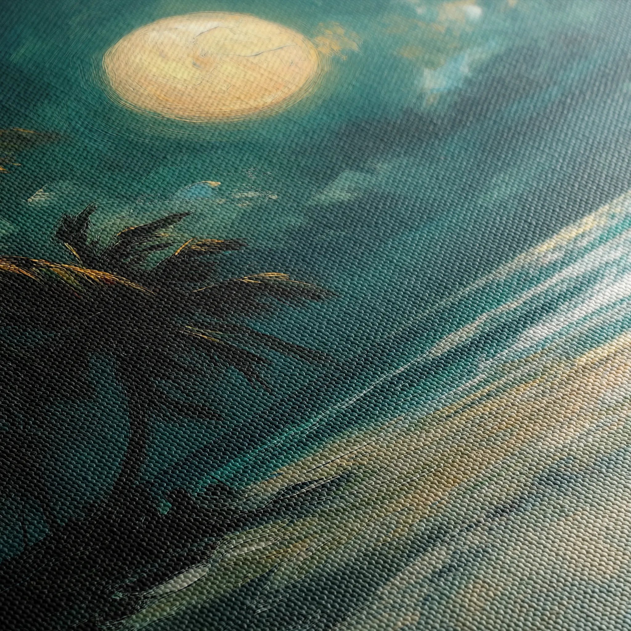 Landscape 303 Canvas Art 18" x 24" / 45 x 60 cm / Black