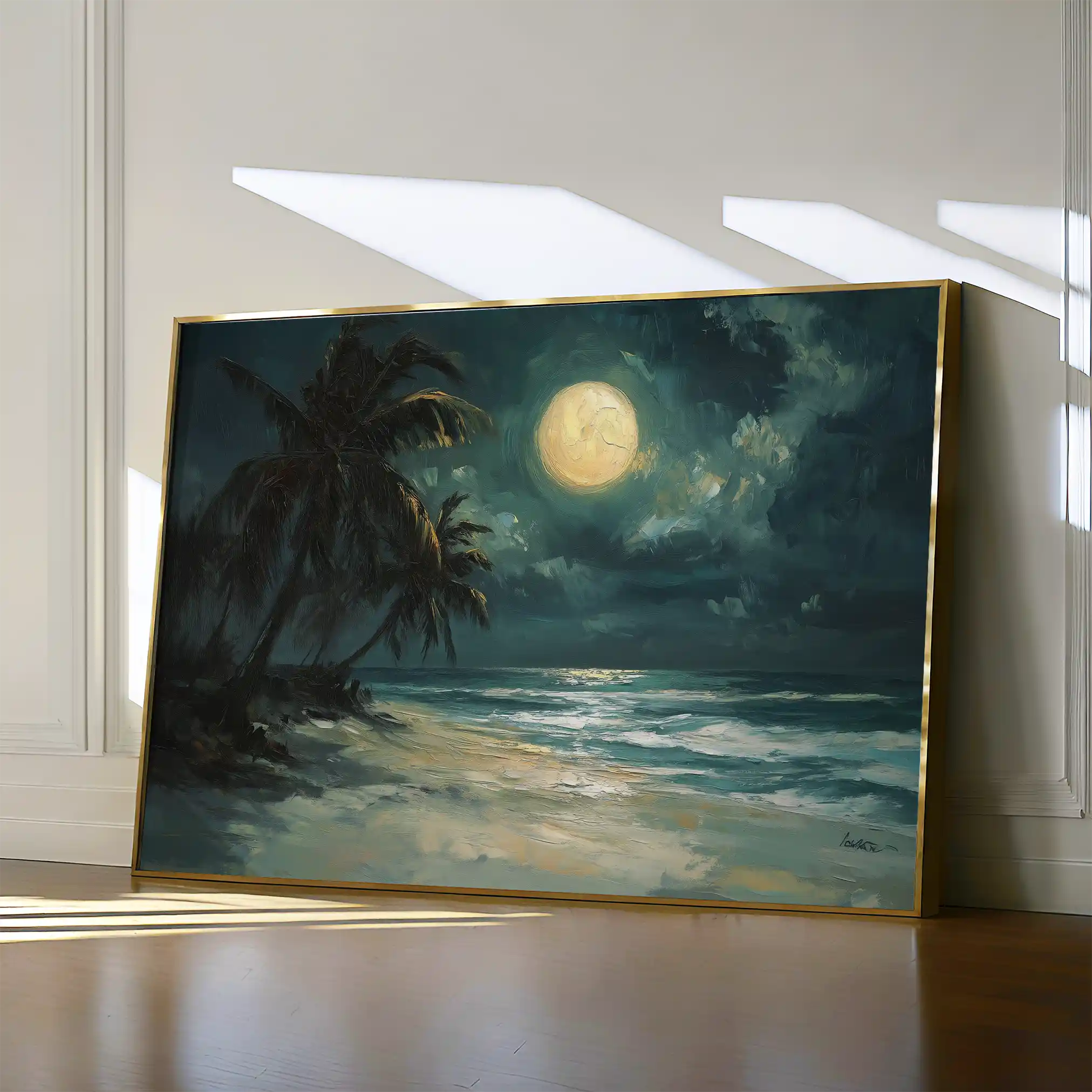 Landscape 303 Canvas Art 60 x 40 cm / Black
