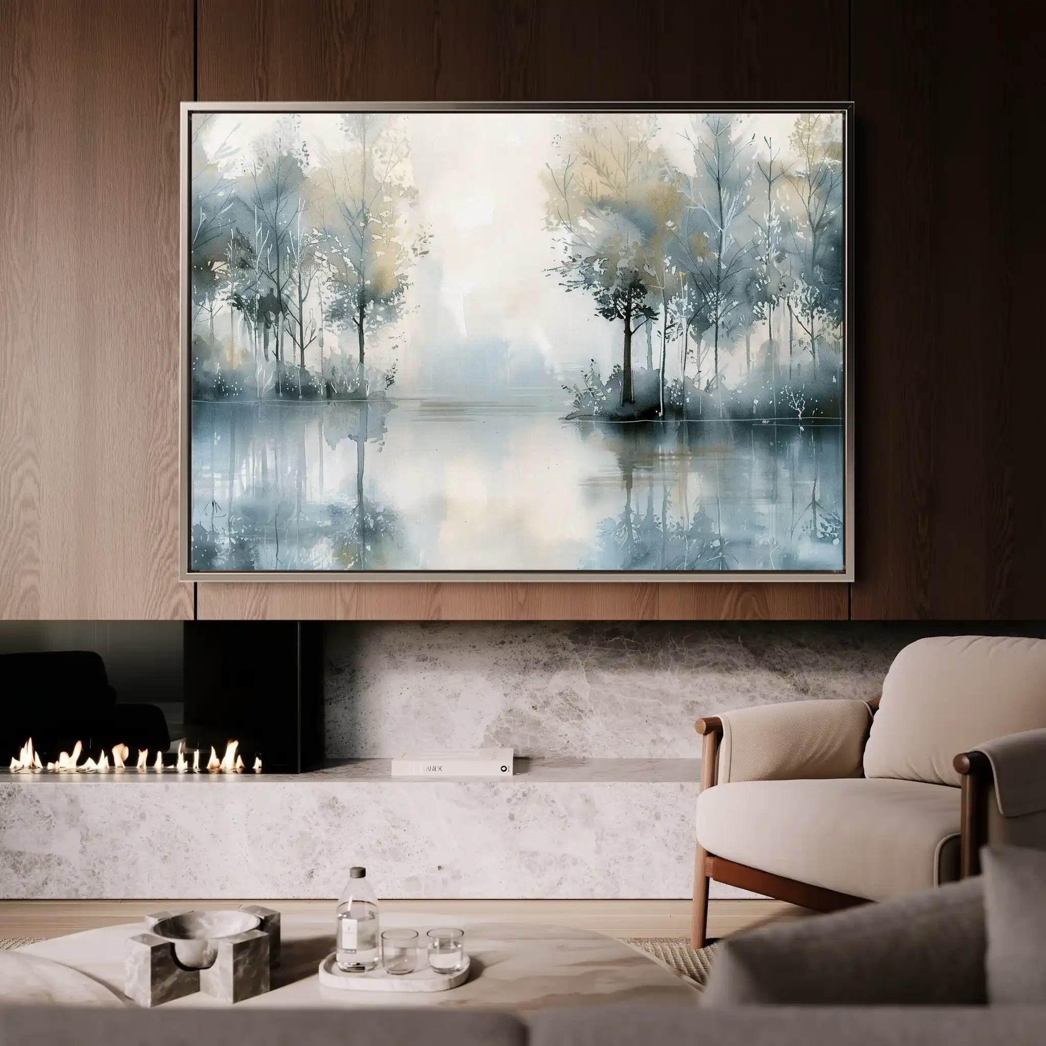 Floral 304 Canvas Art 60 x 40 cm / Black
