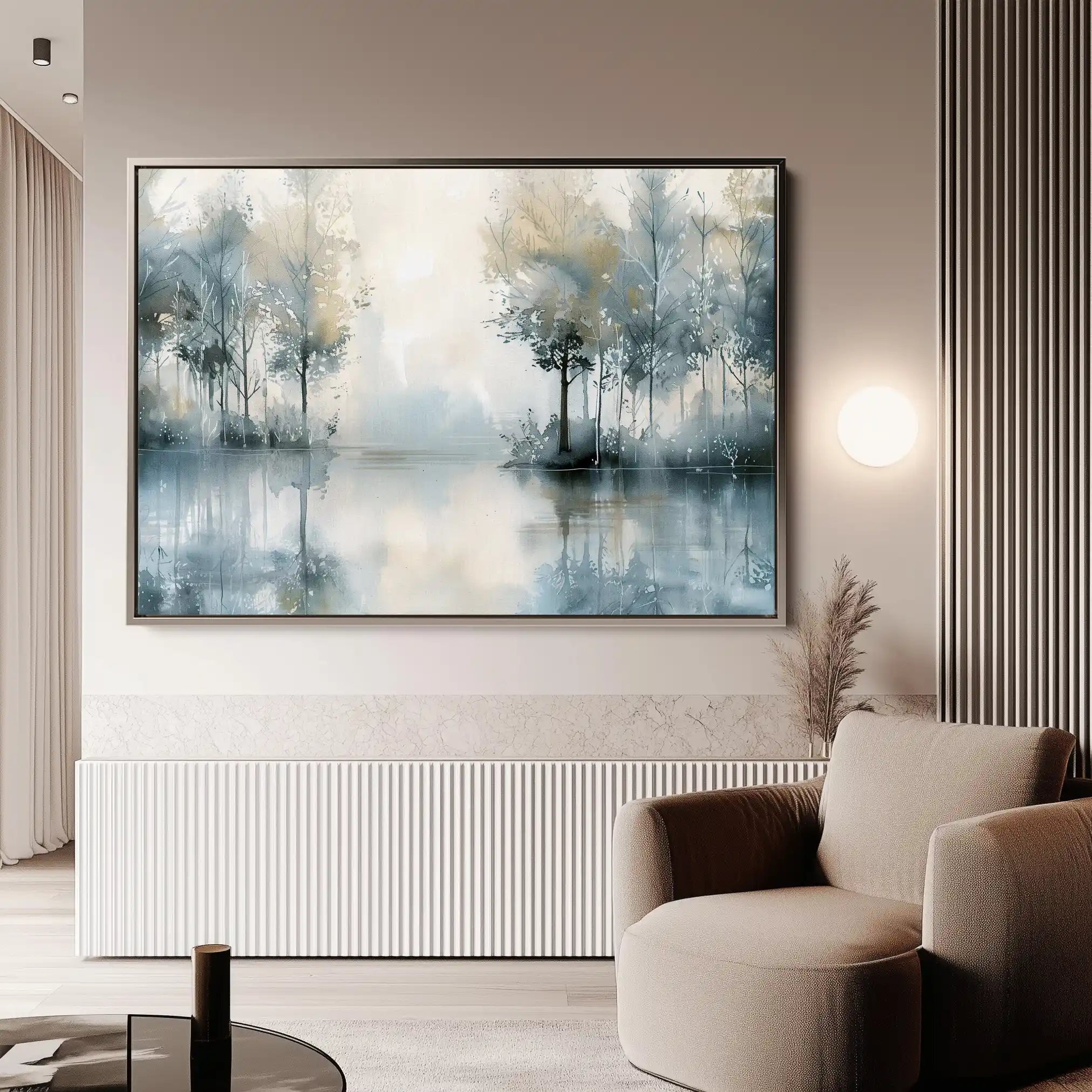 Floral 304 Canvas Art 60 x 40 cm / Black