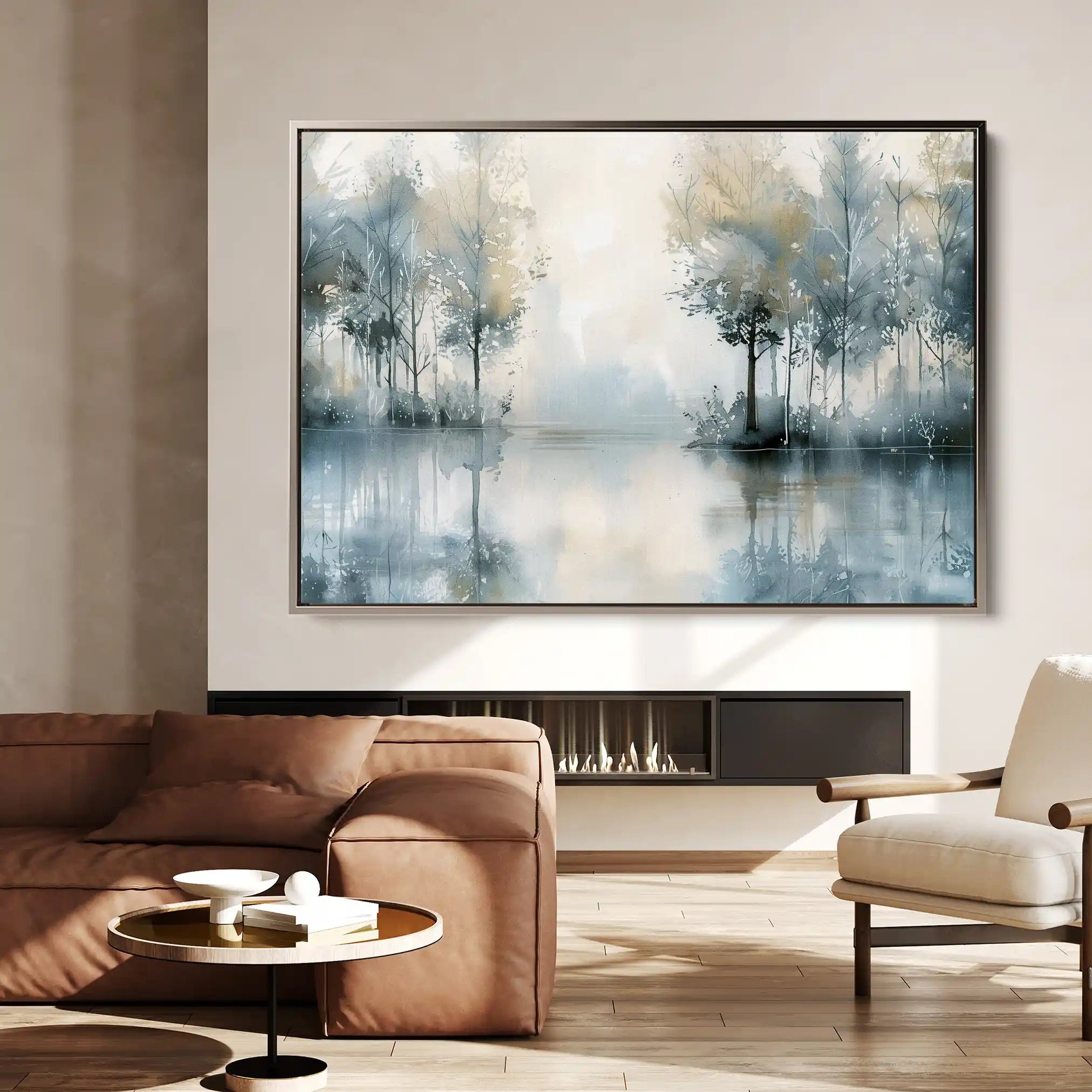 Floral 304 Canvas Art 60 x 40 cm / Black