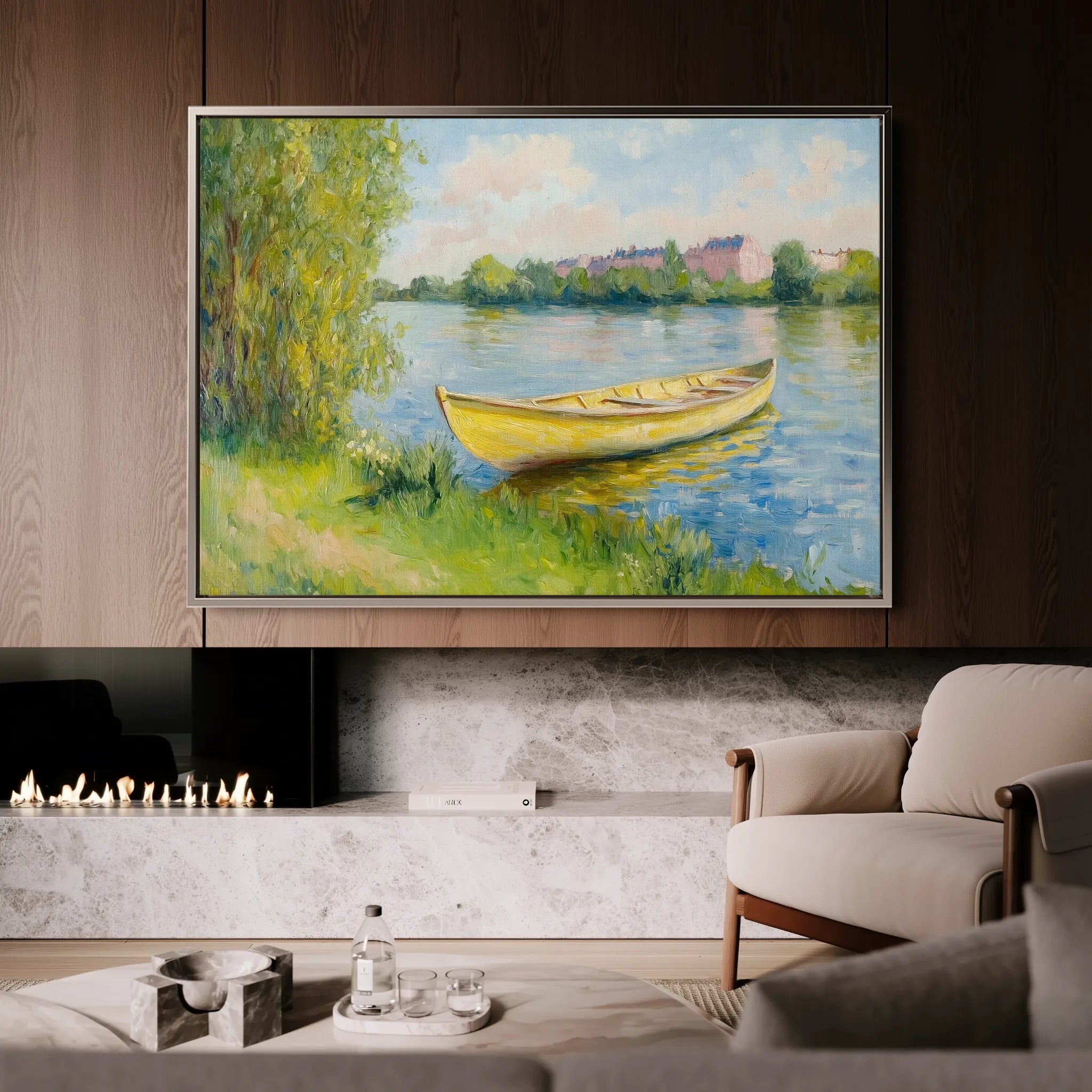 Landscape 304 Canvas Art 18" x 24" / 45 x 60 cm / Black