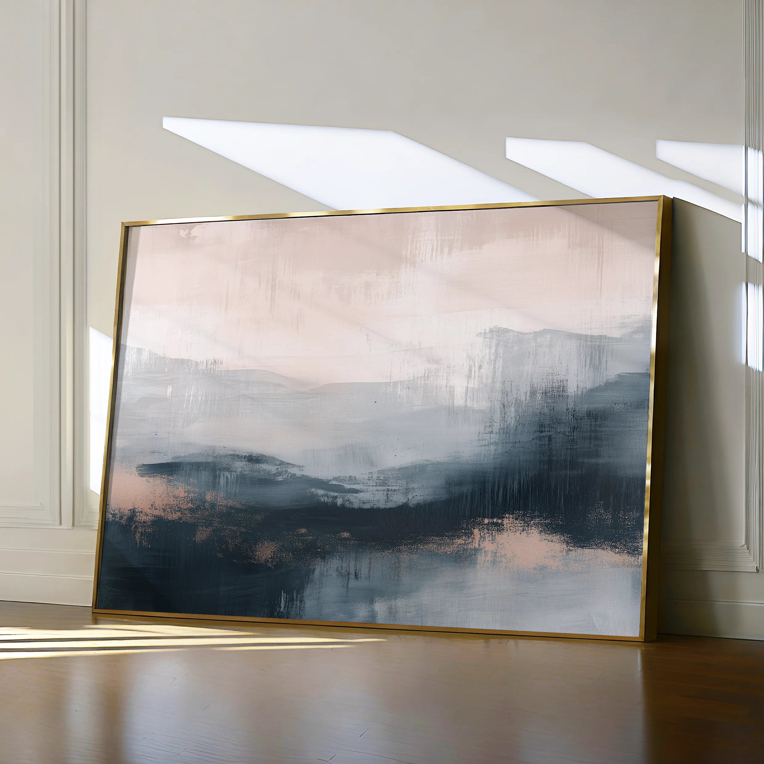 Abstract 305 Canvas Art 18" x 24" / 45 x 60 cm / Black