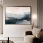 Abstract 305 Canvas Art 18" x 24" / 45 x 60 cm / Black