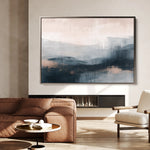 Abstract 305 Canvas Art 18" x 24" / 45 x 60 cm / Black