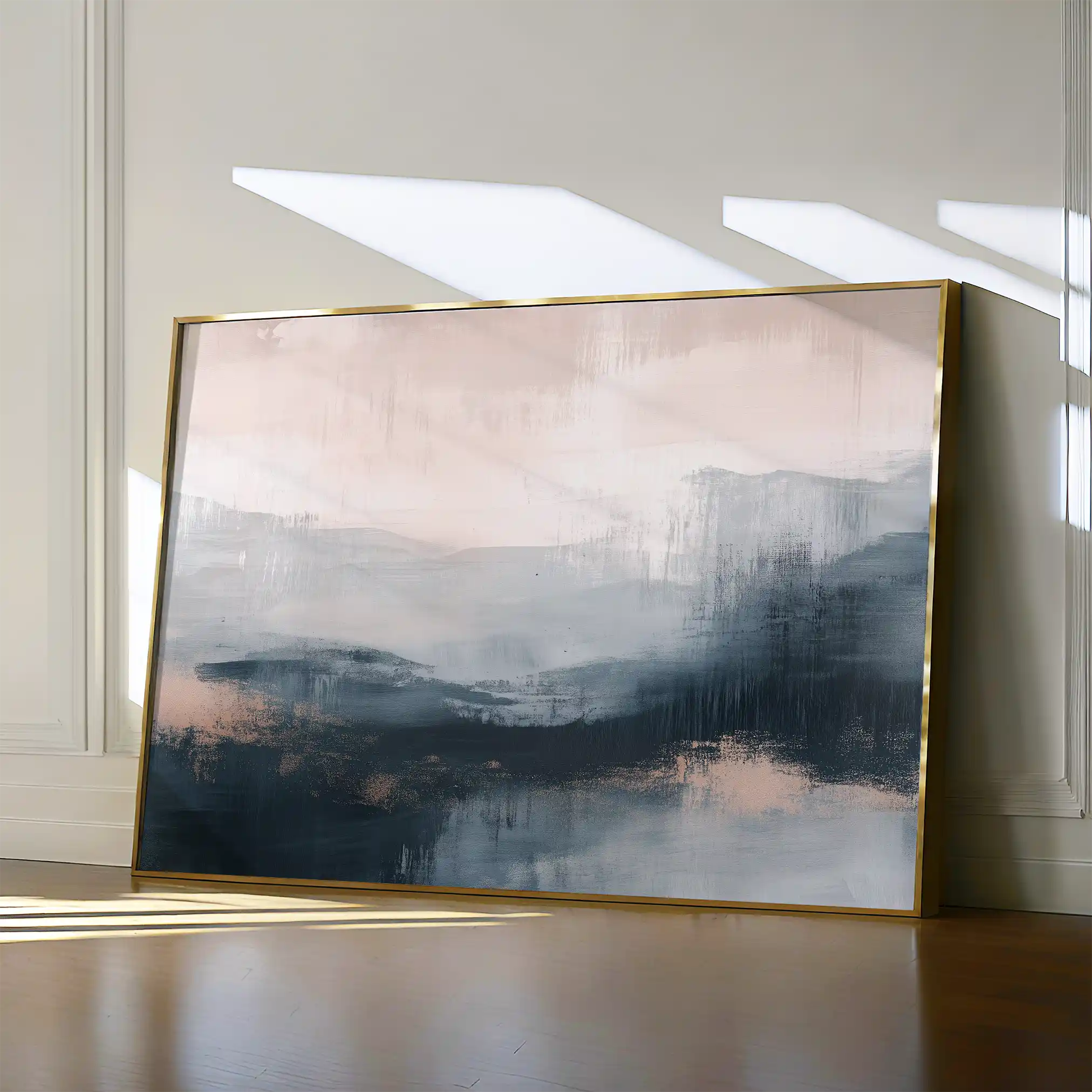 Abstract 305 Canvas Art 60 x 40 cm / Black