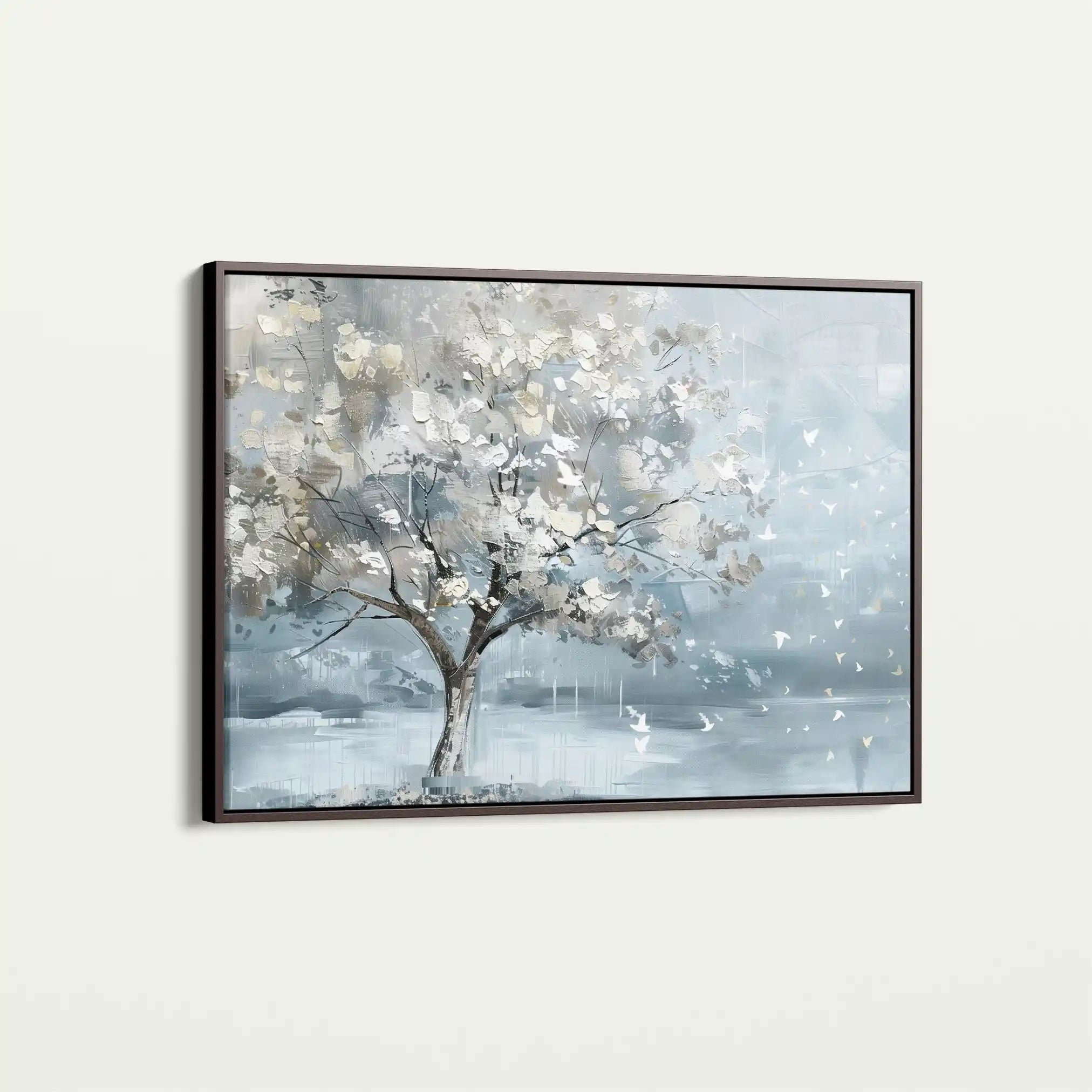 Floral 305 Canvas Art 60 x 40 cm / Black