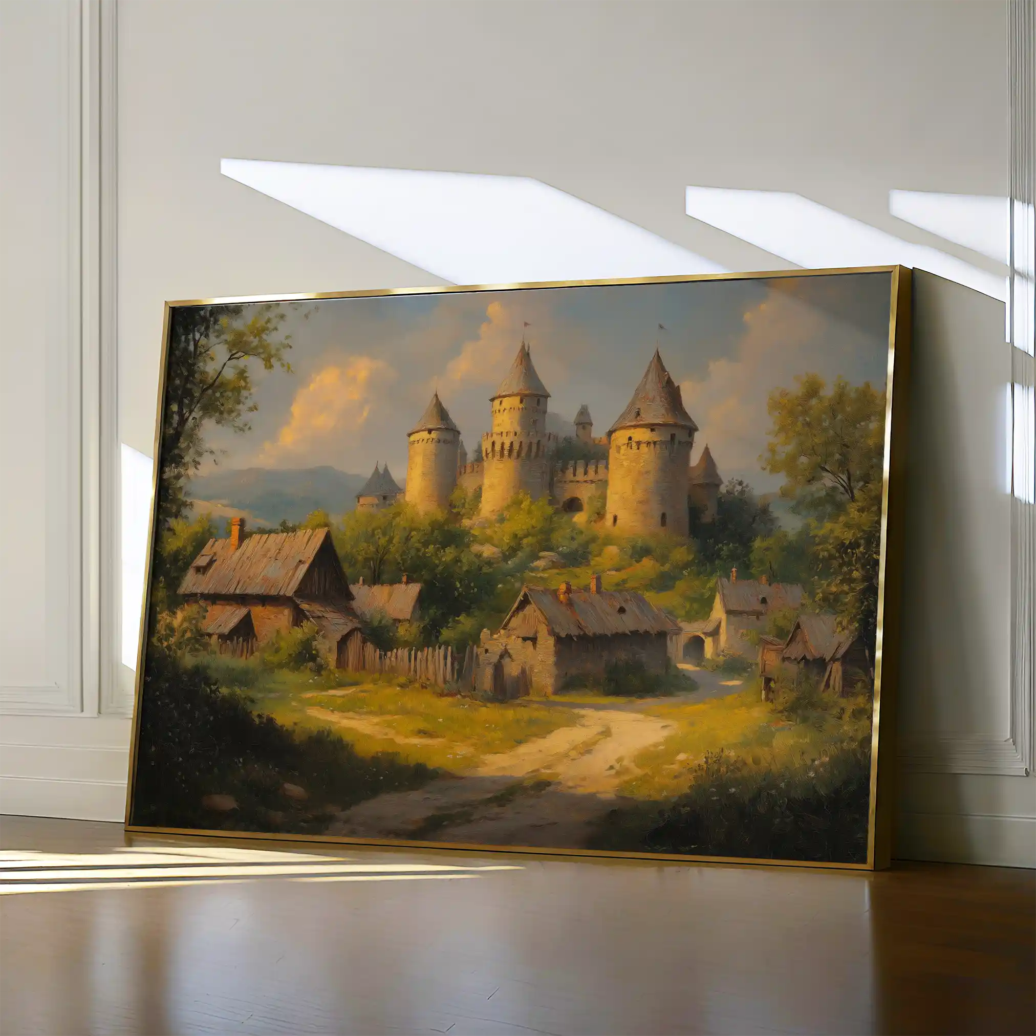 Landscape 305 Canvas Art 60 x 40 cm / Black