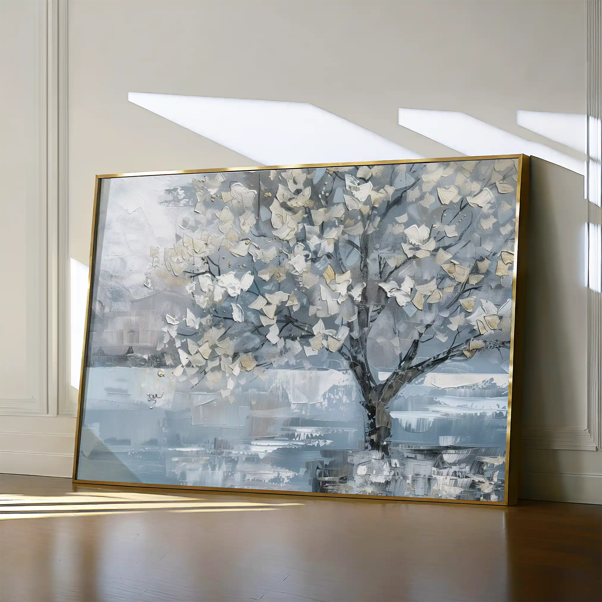 Floral 306 Canvas Art 60 x 40 cm / Black