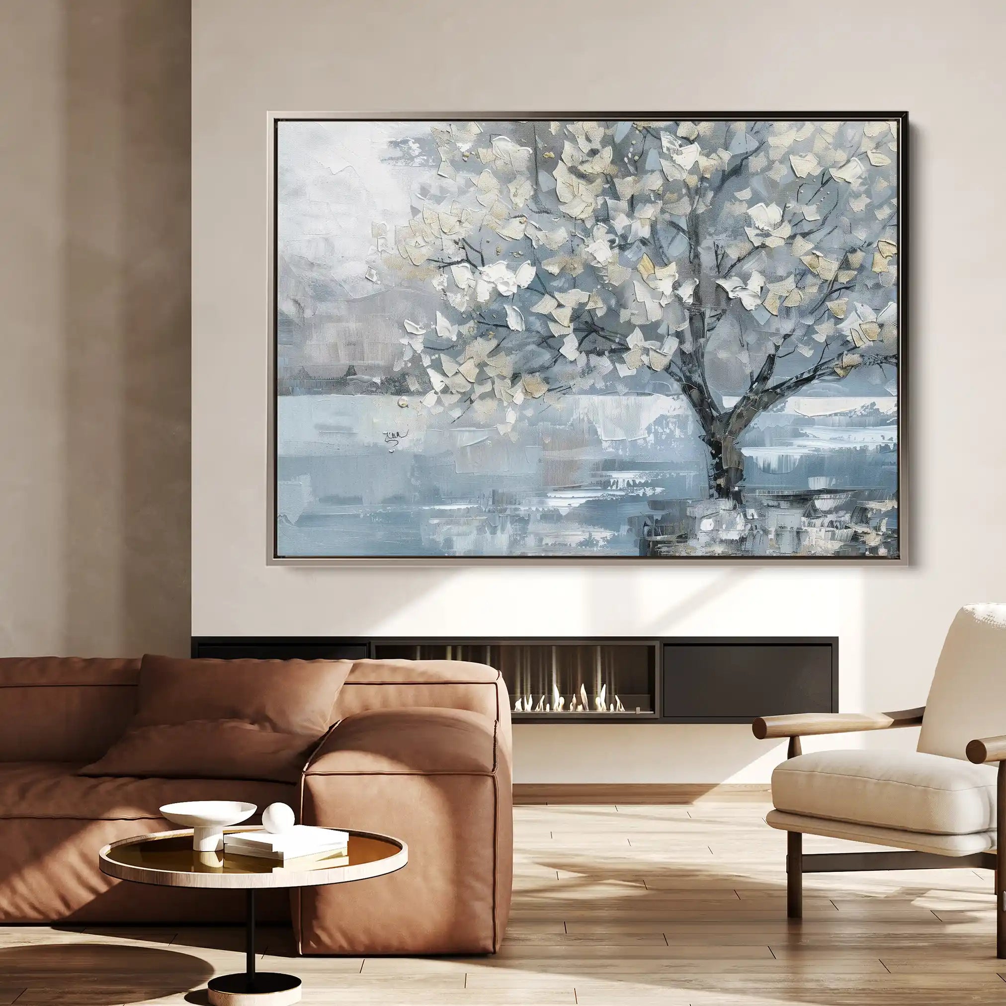 Floral 306 Canvas Art 60 x 40 cm / Black