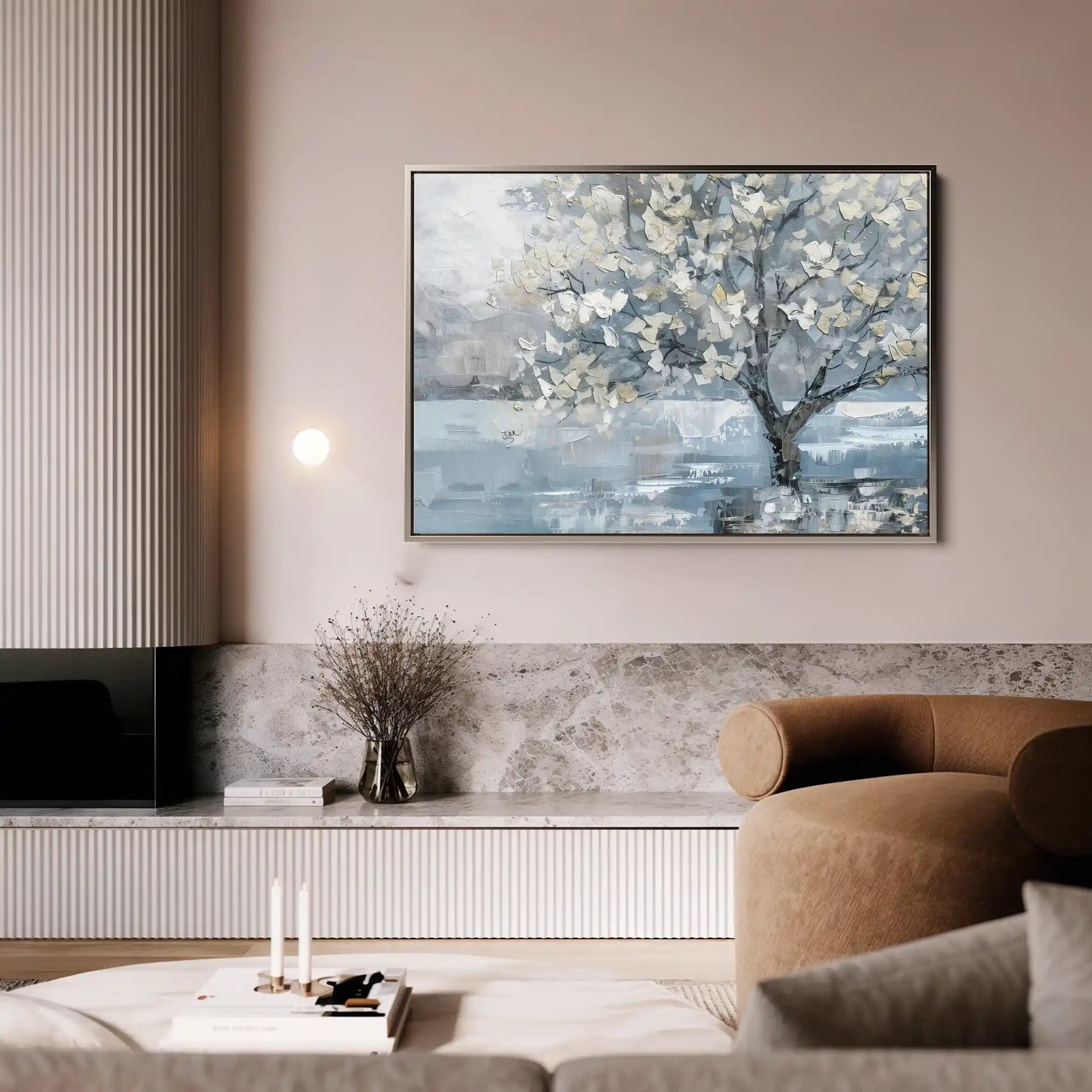 Floral 306 Canvas Art 60 x 40 cm / Black