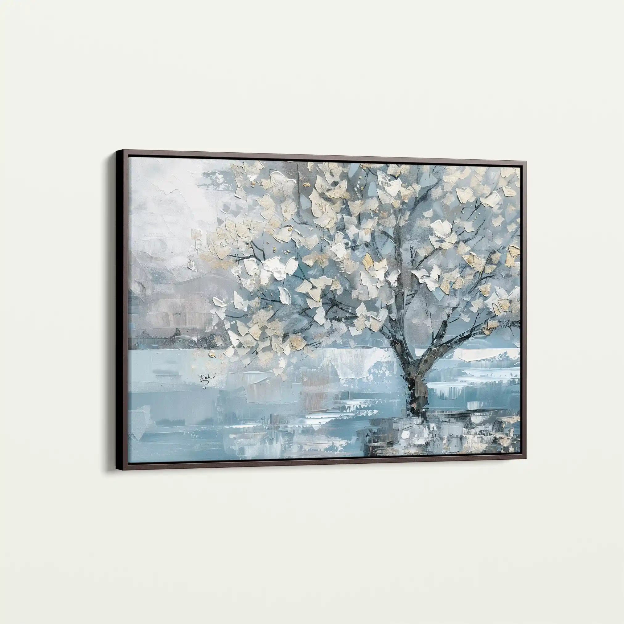 Floral 306 Canvas Art 60 x 40 cm / Black