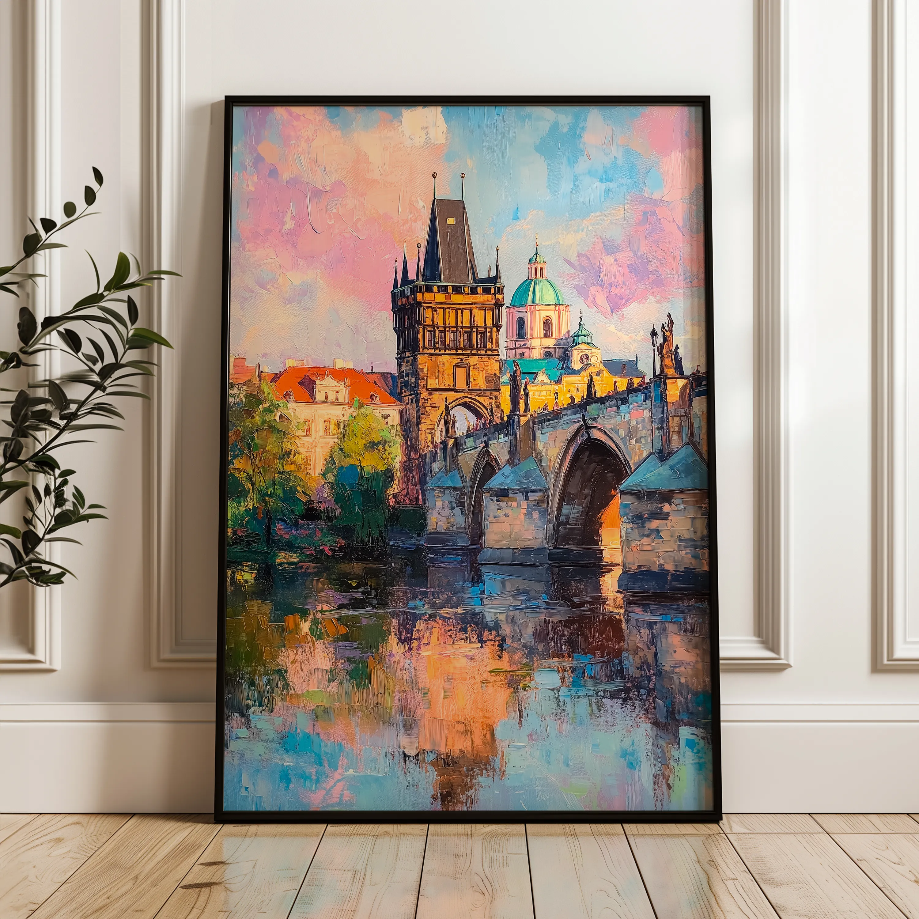 Landscape 306 Canvas Art 18" x 24" / 45 x 60 cm / Black