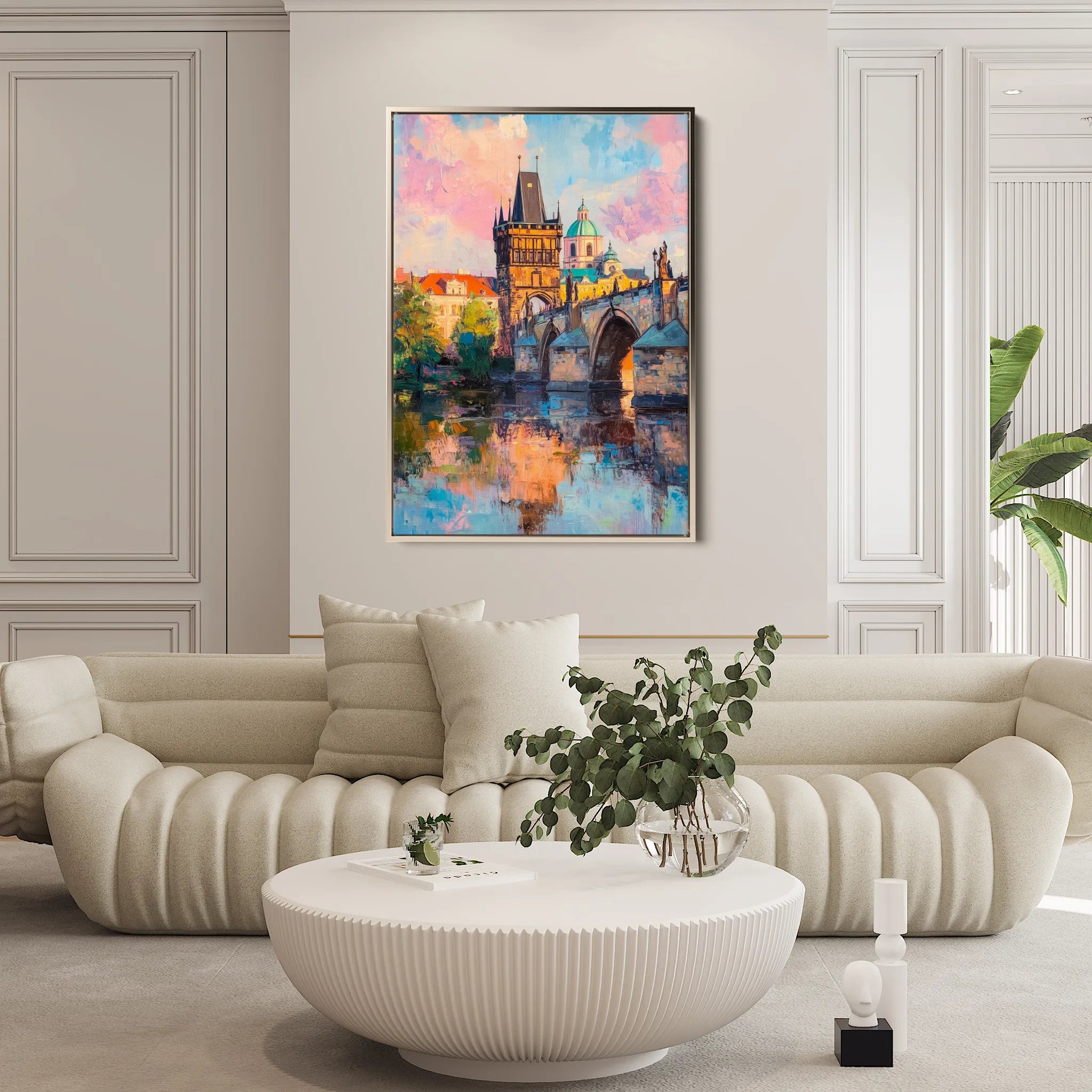 Landscape 306 Canvas Art 18" x 24" / 45 x 60 cm / Black