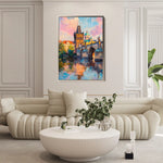 Landscape 306 Canvas Art 60 x 40 cm / Black