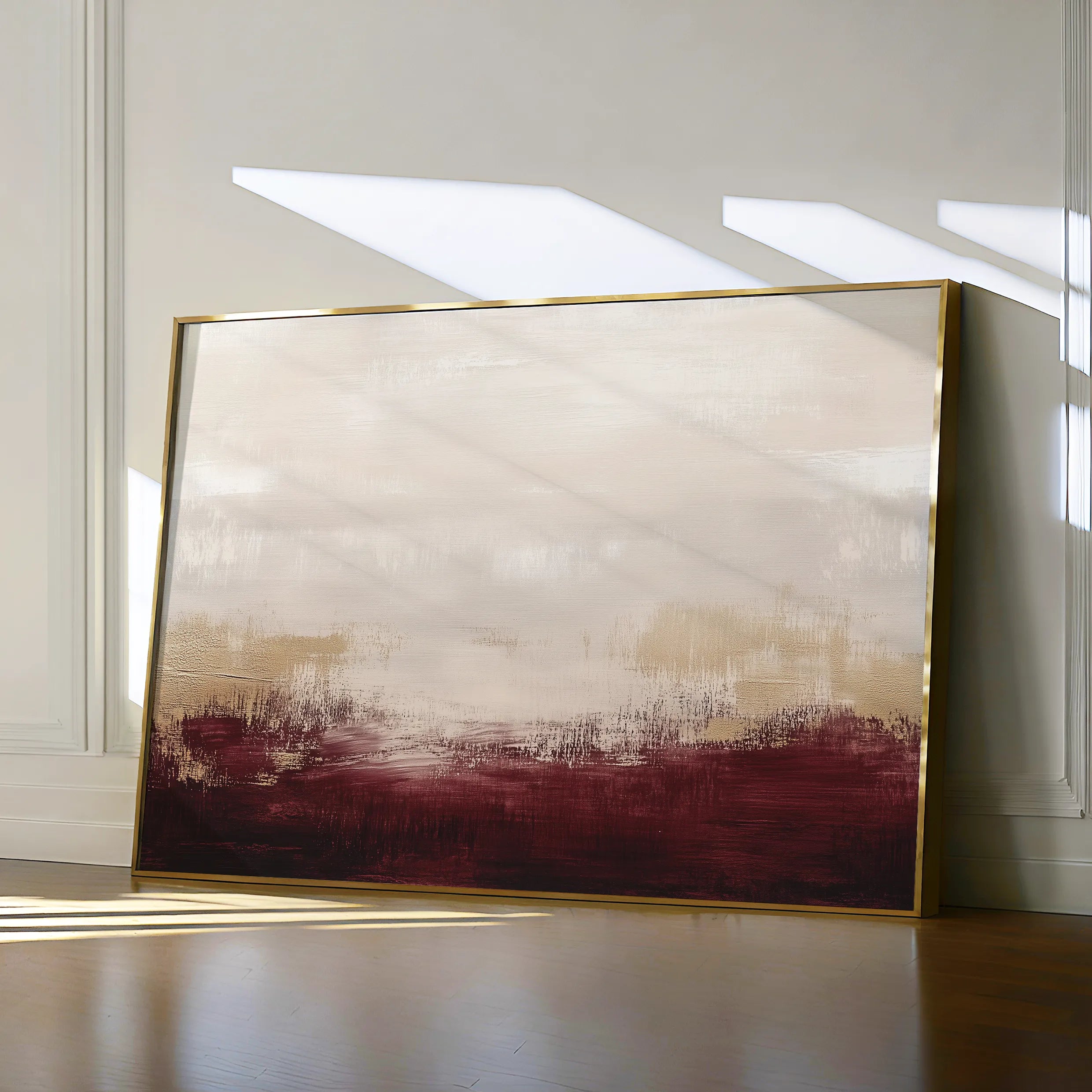 Abstract 307 Canvas Art 18" x 24" / 45 x 60 cm / Black