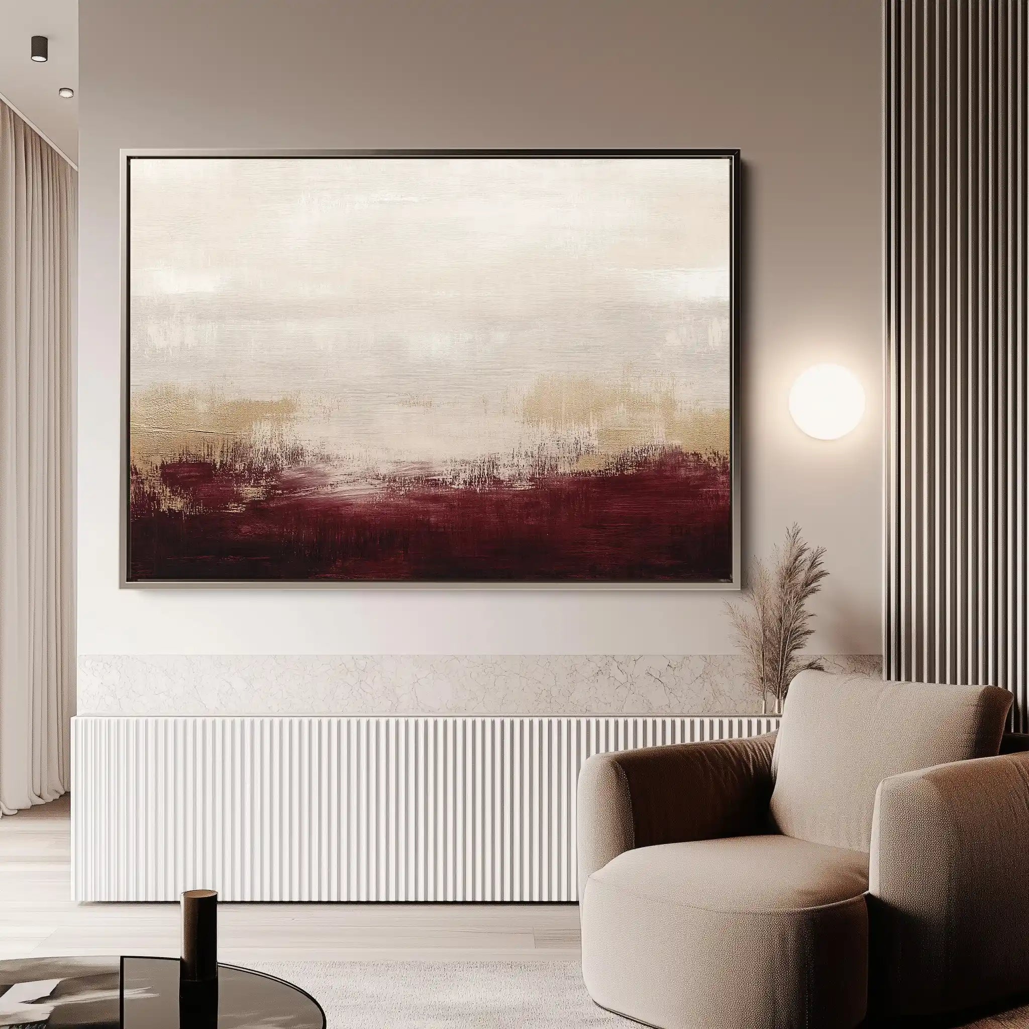 Abstract 307 Canvas Art 60 x 40 cm / Black