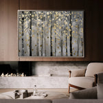 Floral 307 Canvas Art 18" x 24" / 45 x 60 cm / Black