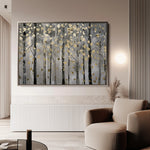 Floral 307 Canvas Art 18" x 24" / 45 x 60 cm / Black