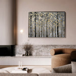 Floral 307 Canvas Art 18" x 24" / 45 x 60 cm / Black
